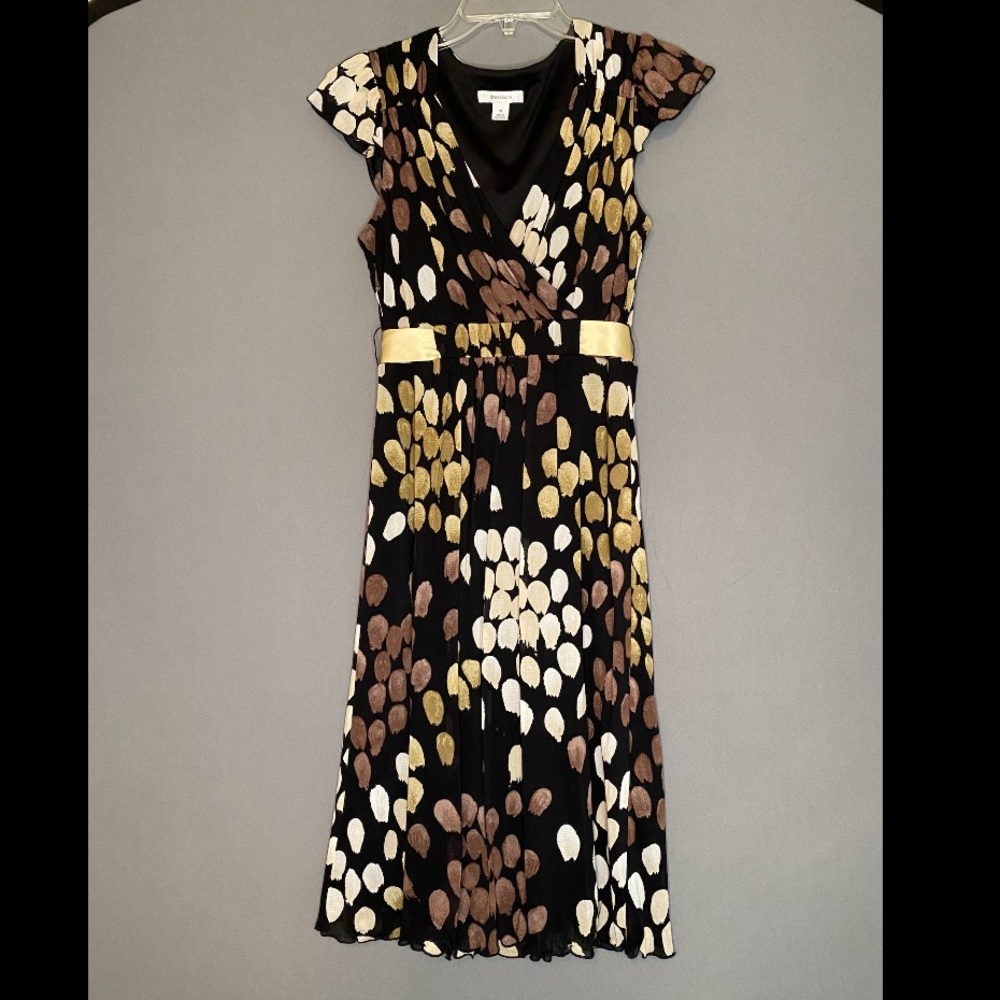 Flowy, Comfy Brown/Gold Dress